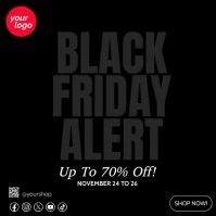Black Friday Alert instagram post template