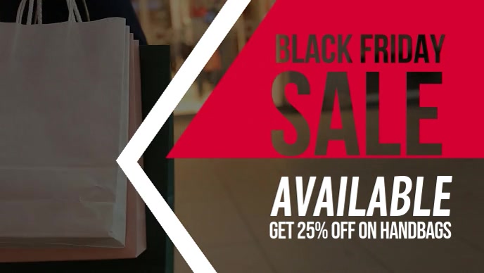 Black Friday Apparel Sale Facebook Cover Video template