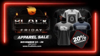 Black Friday Apparel Sale Thumbnail template