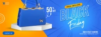 Black Friday Bag Sales Banner Ikhava Yesithombe se-Facebook template