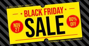 Geel Black Friday Sale Imagen Compartida en Facebook Template