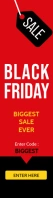 Black Friday Biggest Sale Banner Wide na Skyscraper template