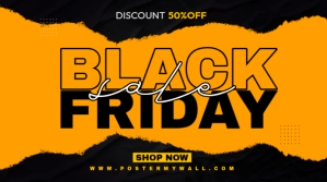 Black Friday Billboard Template Ecrã digital (16:9)