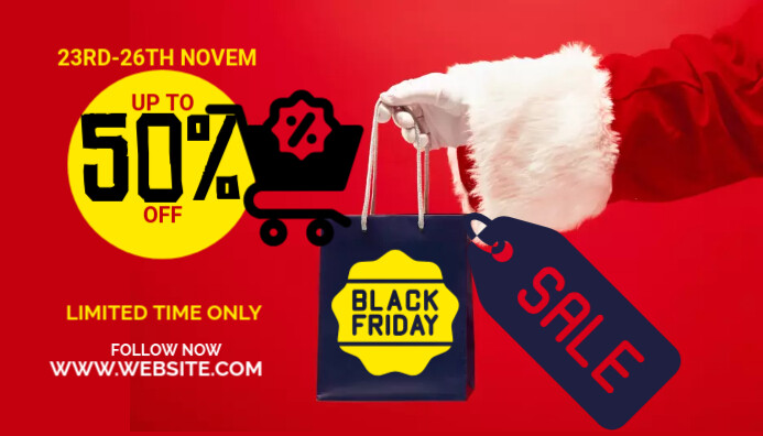 Black Friday Blog Header Template | PosterMyWall