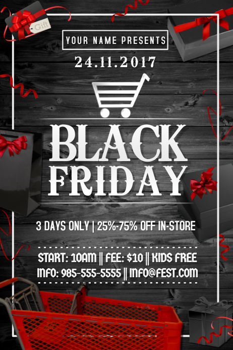 Black Friday Boxing Sale Discount Promo Business Store Ad Black Friday Boxing Sale Discount Promo Business Store Ad