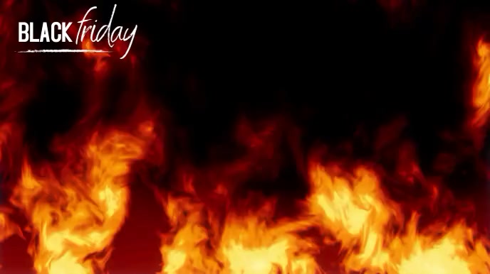 Schwarzer Freitag Brennendes Feuer Zoom Hintergrundbroschure Vorlage Postermywall