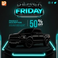 Black Friday Car Sale Cuadrado (1:1) template