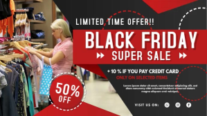 Black Black Friday Sale Affichage numérique Template