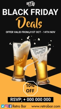 Black Friday deals Pantalla Digital (9:16) template