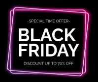 Black Friday deals Średni prostokąt template