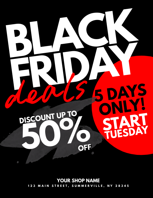 Black Friday Deals Flyer Template PosterMyWall Black Friday Deals Flyer Template PosterMyWall