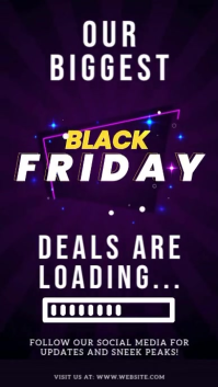Black Friday deals loading social media design template Instagram Story