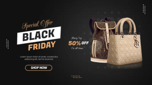 black friday Publicación de Twitter template