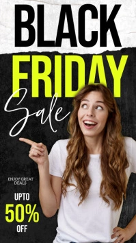 black friday Digital Display (9:16) template