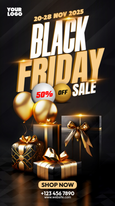 black friday Instagram Story template