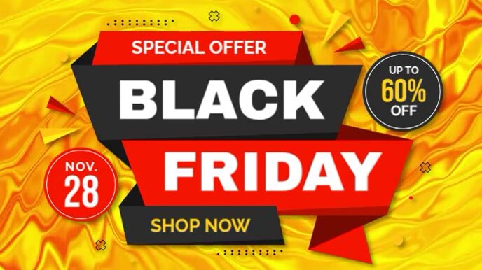 black friday Display digitale (16:9) template