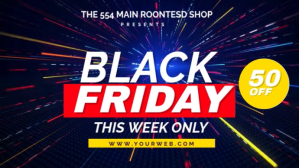 Black friday Affichage numérique (16:9) template