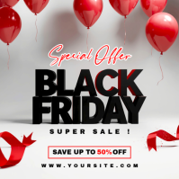 Hvid Black Friday Sale Instagram Post Template