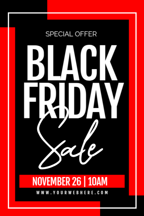 black friday Poster template