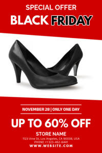 black friday โปสเตอร์ template
