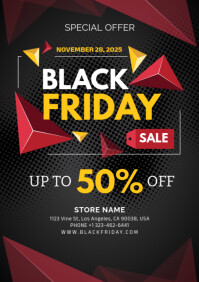 black friday A4 template