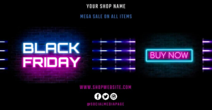 BLACK FRIDAY Facebook begivenhed cover template