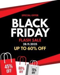 black friday Instagram Portrait template