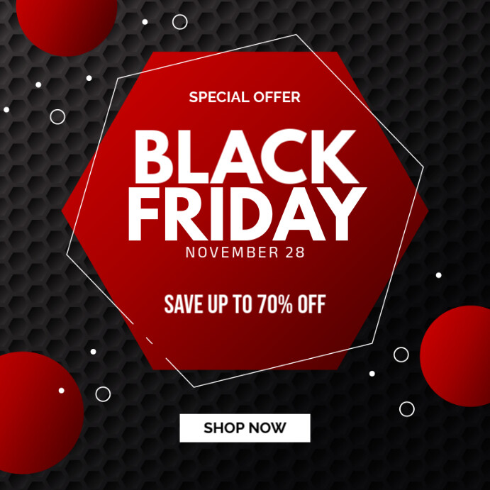 black friday Instagram 帖子 template