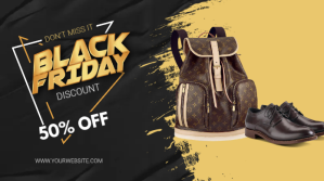 black friday Twitter Plasing template
