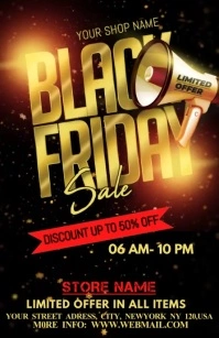 black friday Half Page Wide template