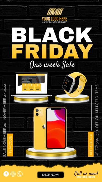 Black Friday Pantalla Digital (9:16) template