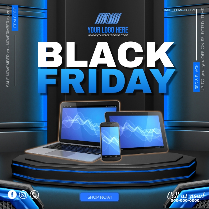 Black Friday Square (1:1) template