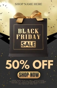 black friday Media Página Ancho template