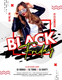 BLACK FRIDAY Рекламная листовка (US Letter) template