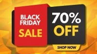 black friday Digitalanzeige (16:9) template