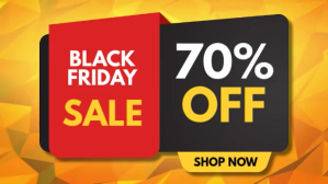 black friday Digitalanzeige (16:9) template