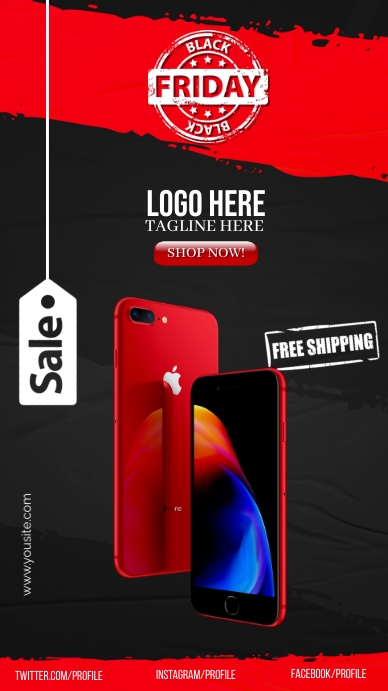 Black Friday Digital Display (9:16) template