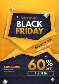black friday A4 template
