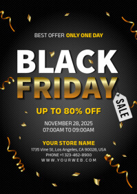 black friday A4 template
