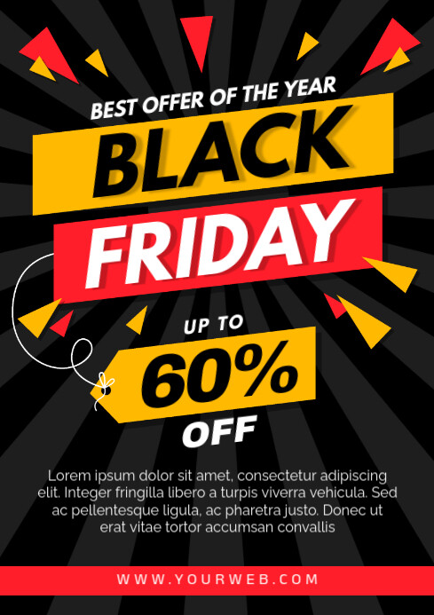 black friday A4 template