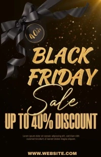 black friday Полстраницы широкого формата template