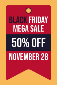 black friday Cartaz template