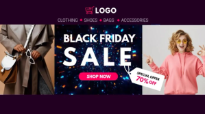 black friday Twitter Plasing template