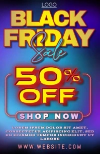 black friday Halv side bred template