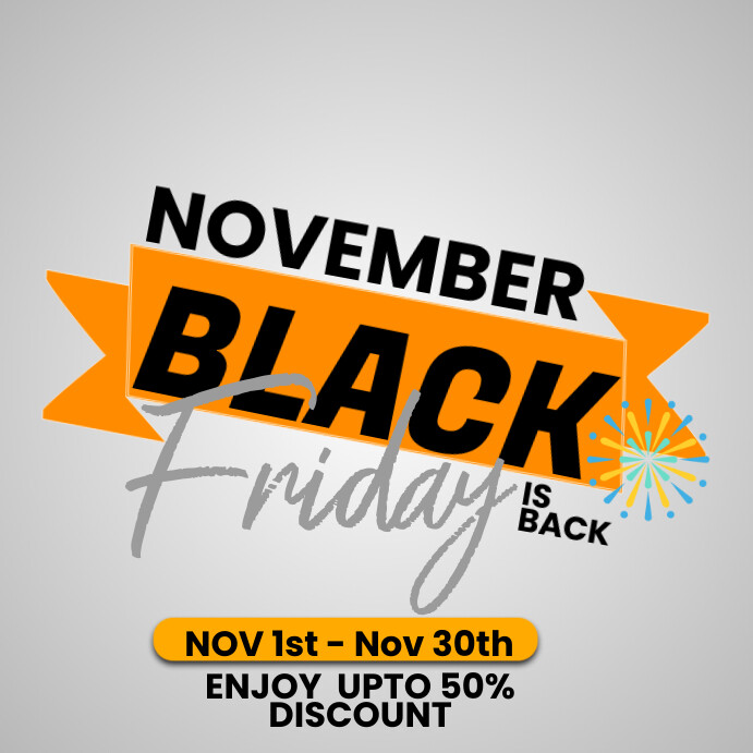 BLACK FRIDAY Instagram Post template