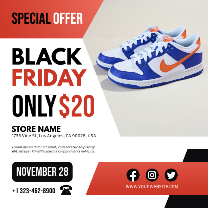 black friday Instagram 帖子 template