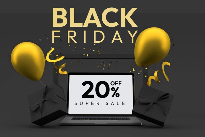 Black Friday Discount Template PosterMyWall