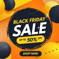 Black Friday discount instagram social media Wpis na Instagrama template