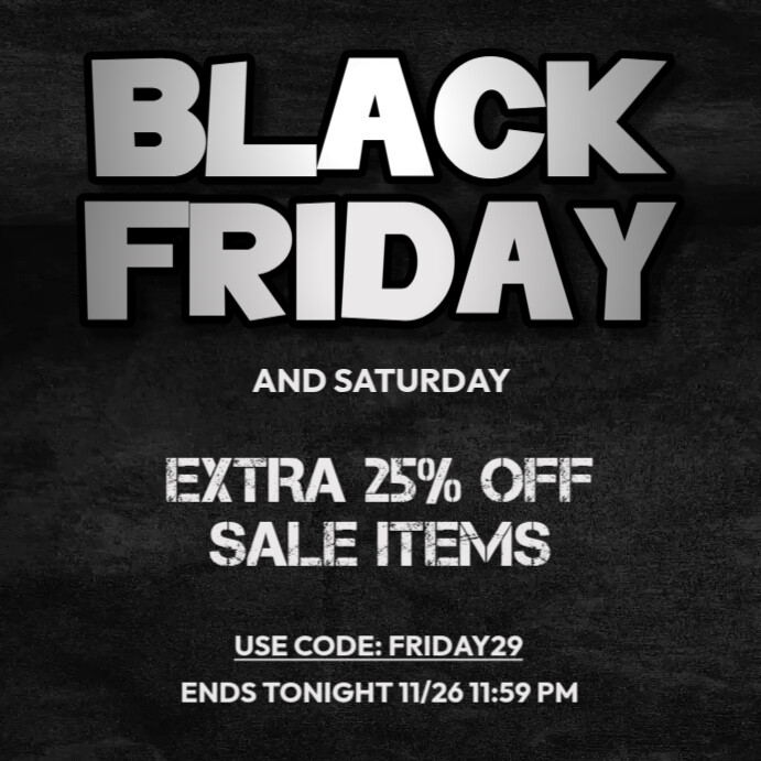Black Friday Discount Offer Template PosterMyWall