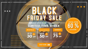 Nero Black Friday Sale 数字显示屏 Template